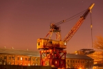 Crane, Purple Sky, Dry Dock 1, 2015