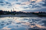 Reflection between Dry Dock 2 and 3, 2015