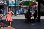 Waiting, Roosevelt Avenue and 82nd St, Jackson Heights, Queens, NY, 2018.