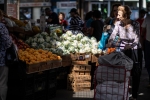 Food shopping, Brighton Beach and Coney island Avenues, Brighton Beach, Brooklyn, NY, 2019.