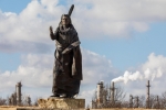 Ponca Chief Standing Bear Statue, E. Harding Road, Ponca City, OK. 2020.